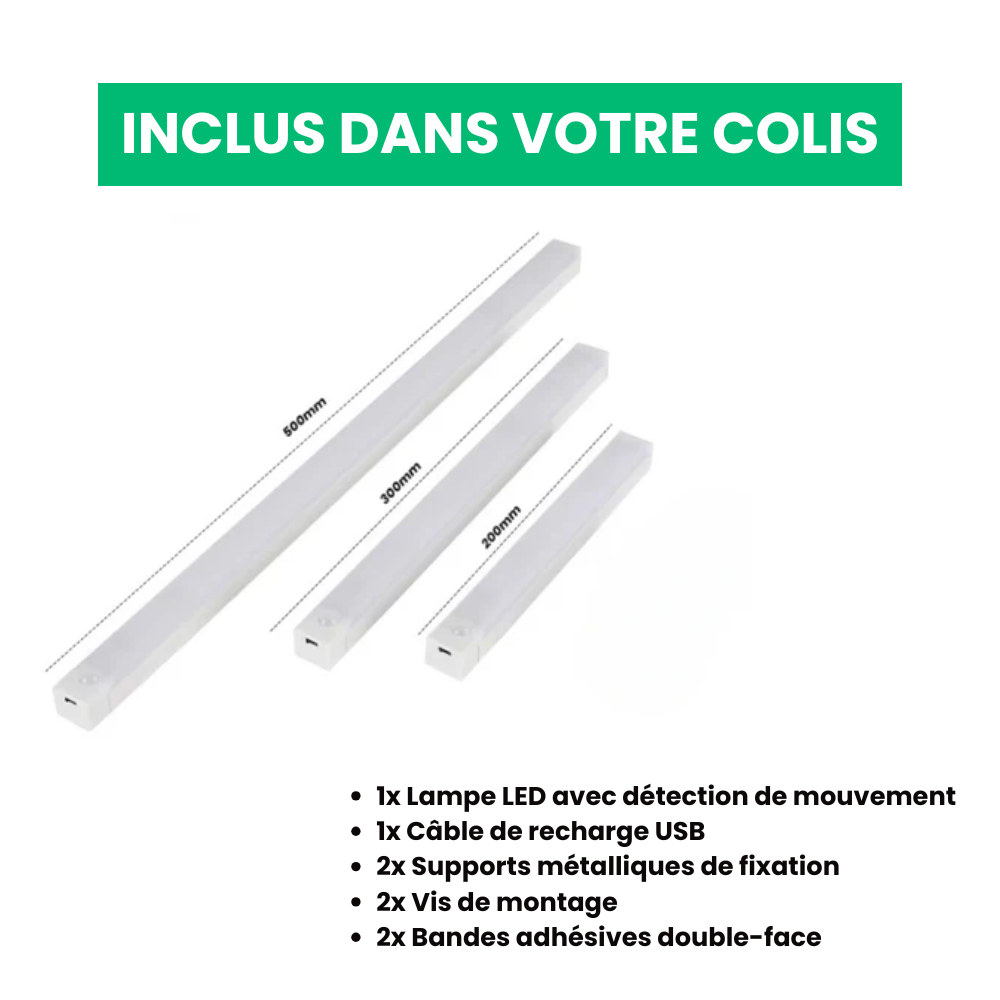 Lampe LED avec Détecteur de Mouvement Intérieur