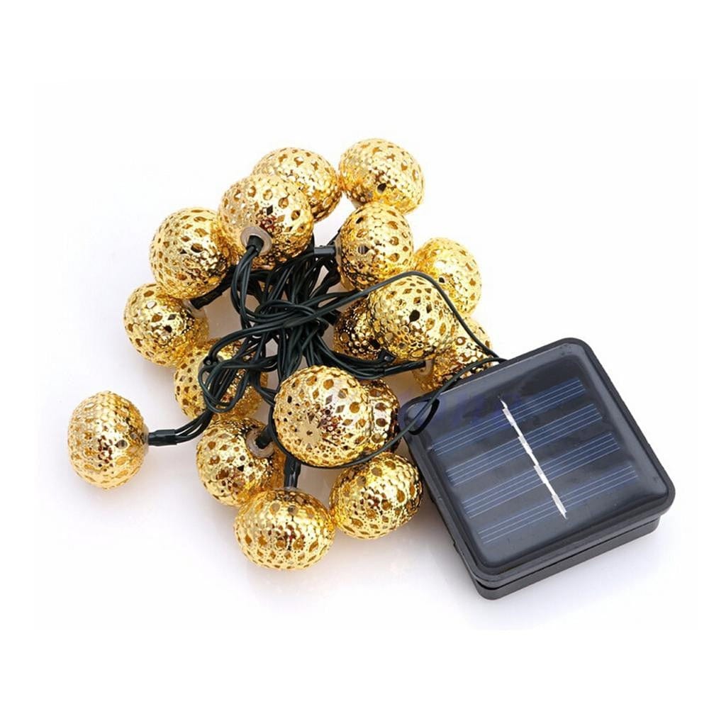 Guirlande Lumineuse Solaire de Boules Marocaines