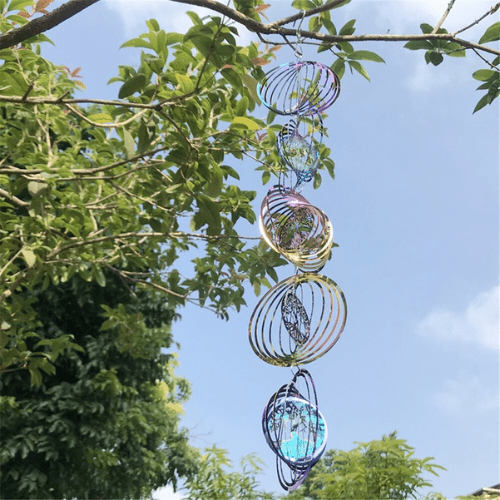 Carillon rotatif coloré d'extérieur