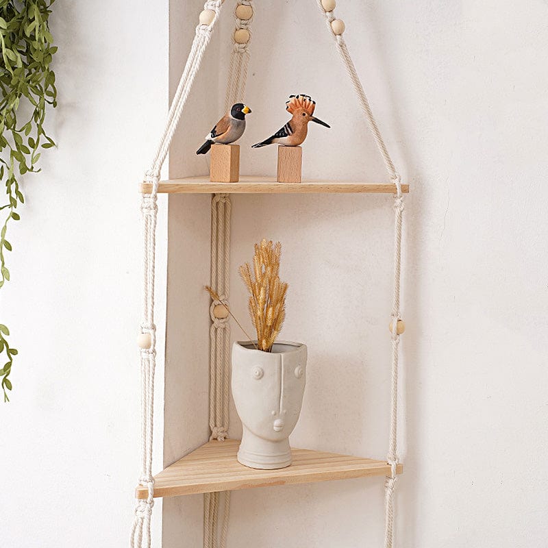 Étagères Suspendue pour Plante en Macramé Artisanal
