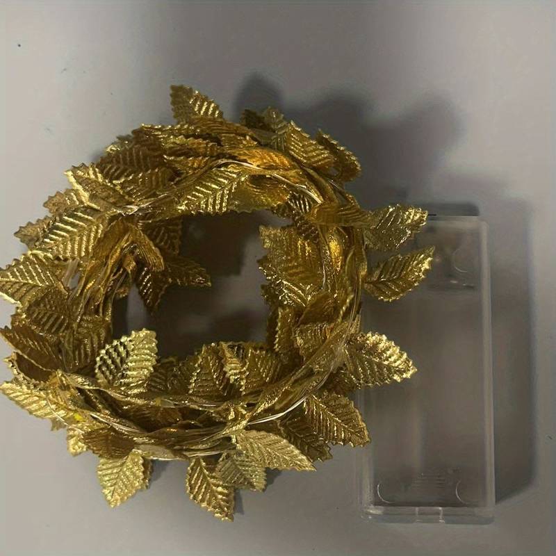 Guirlande Lumineuse Feuille Dorée