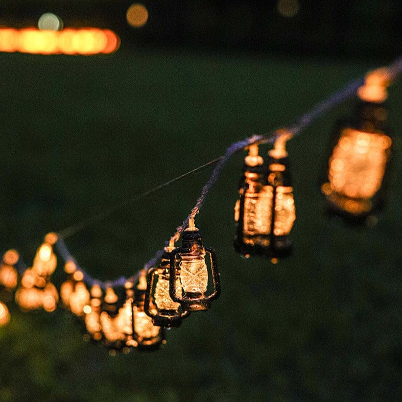 Guirlande Lumineuse Solaire Extérieur LED Mini-Lanternes