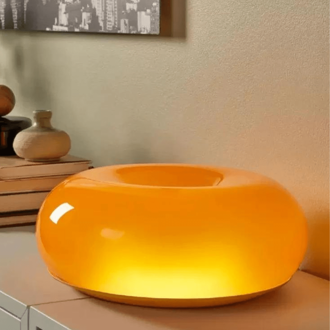 Lampe Donuts Orange Vintage