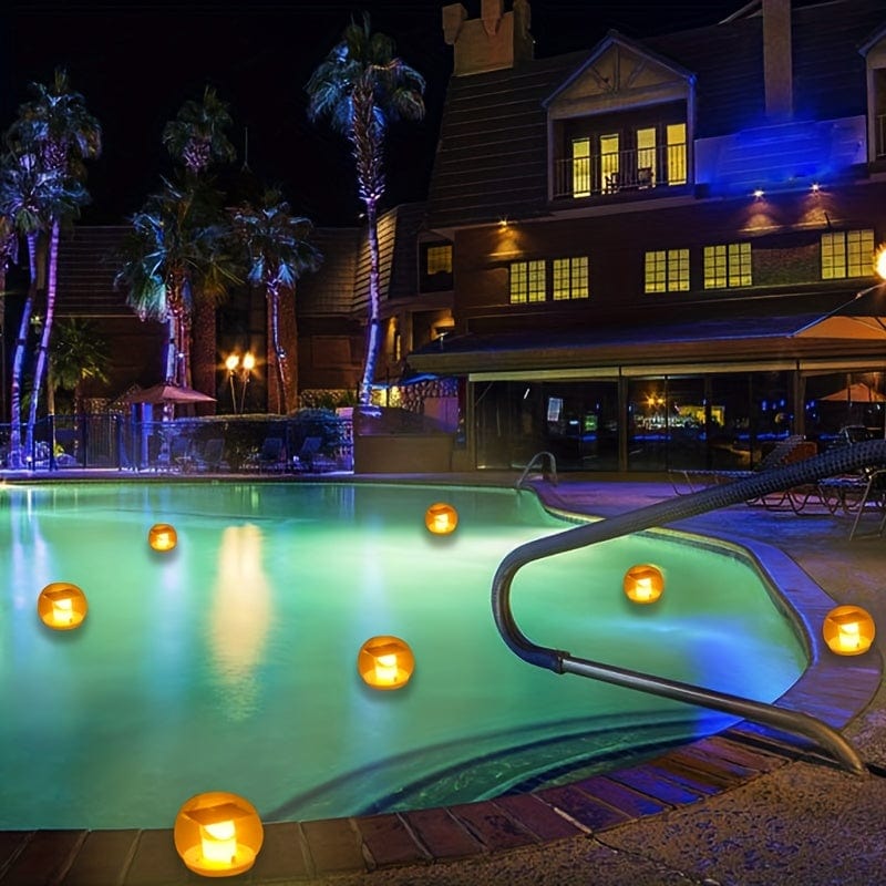 Lampe Solaire Flottante pour Piscine Originale "Bougie" (Lot de 2)