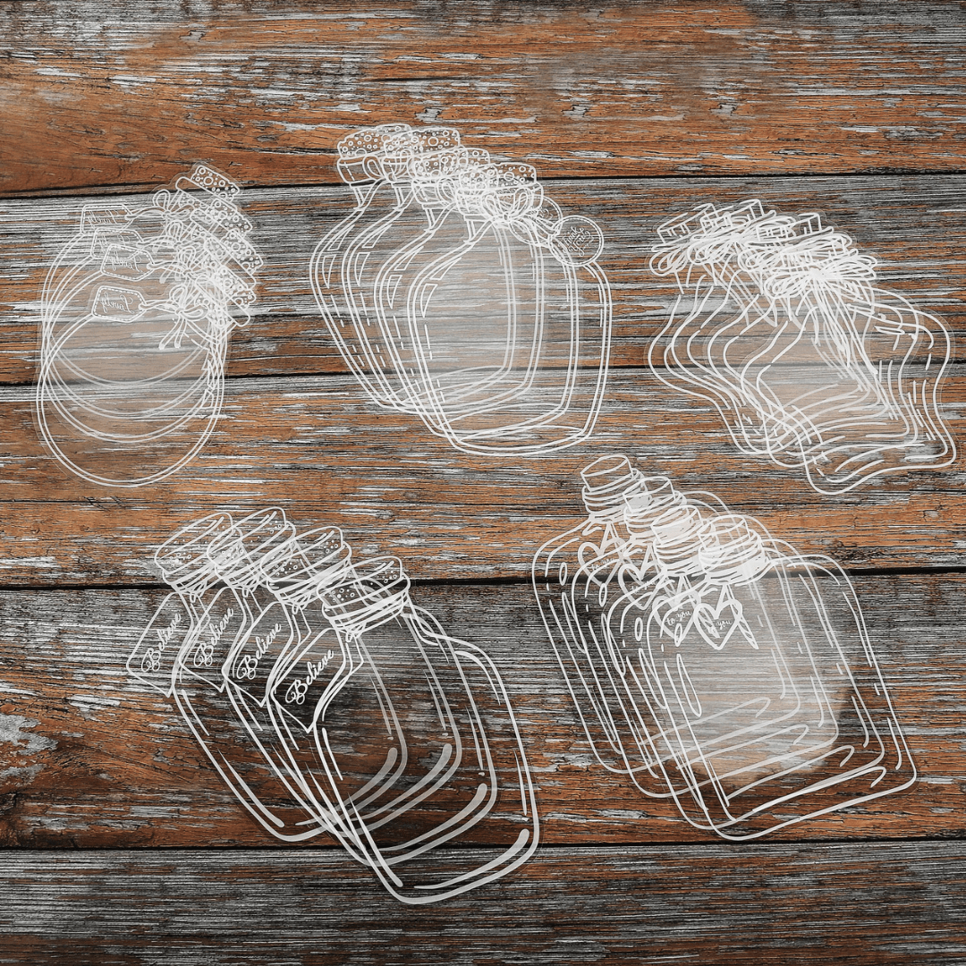 Marque-pages Transparents Floraux Artistiques (Lot de 20 + 10 Offerts)