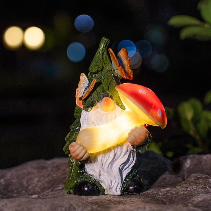 Nain de Jardin Champignon Solaire Enchanté