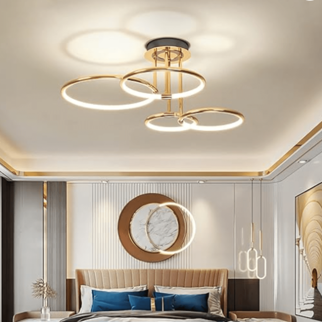 Plafonnier Design Moderne Circulaire pour Salon