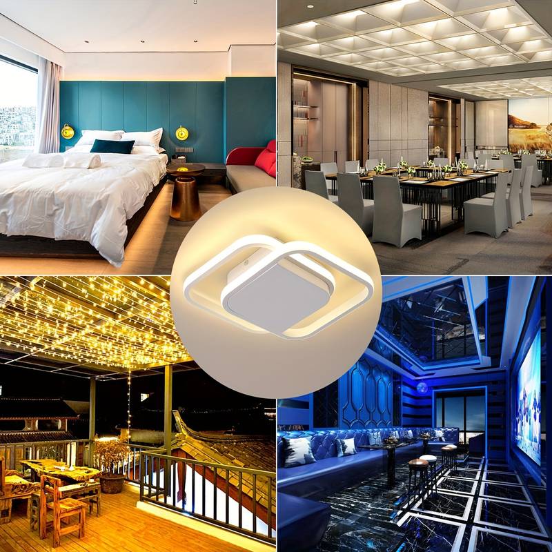 Plafonnier LED Design Moderne Empilé