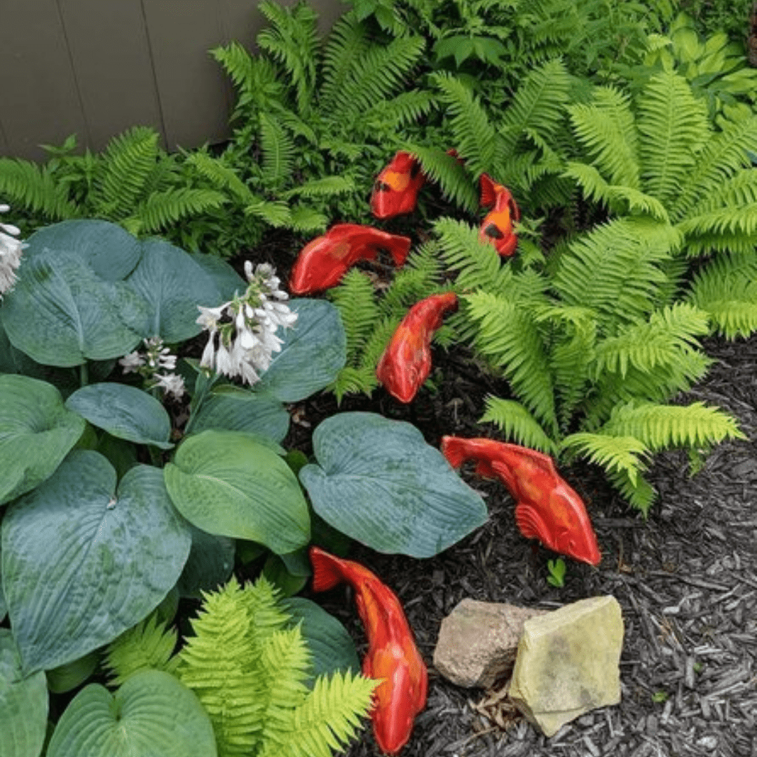 Statue de Carpe Artistique Éclatante