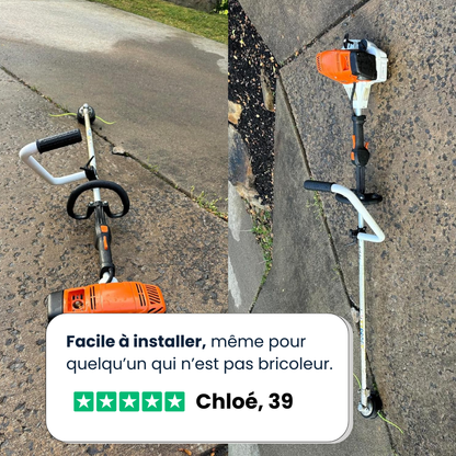 Poignée Réglable Universelle pour Débroussailleuse (+1 Sangle Offerte)