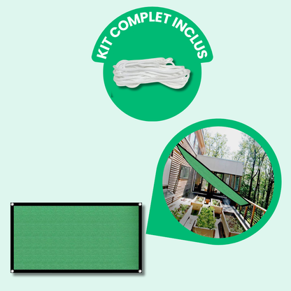 Voile d'Ombrage Rectangulaire Premium