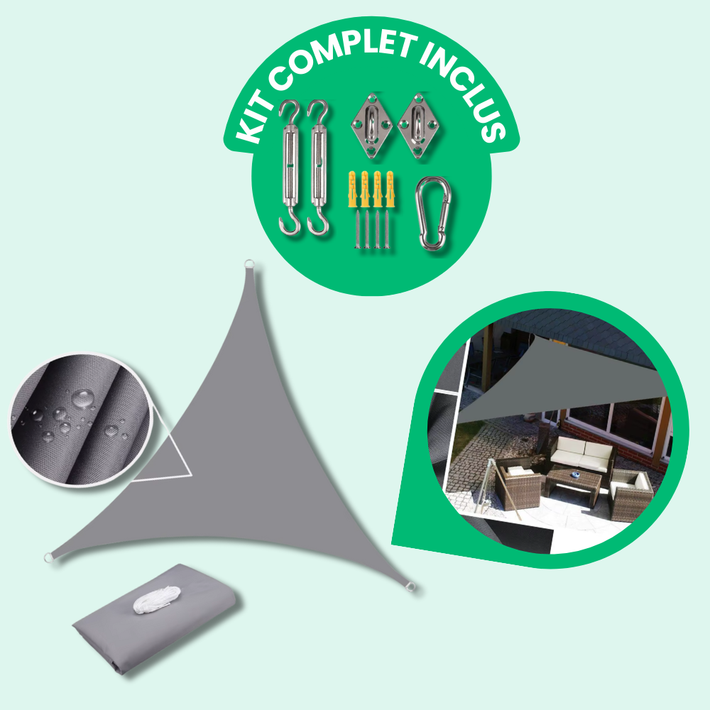 Voile d'Ombrage Triangulaire Imperméable