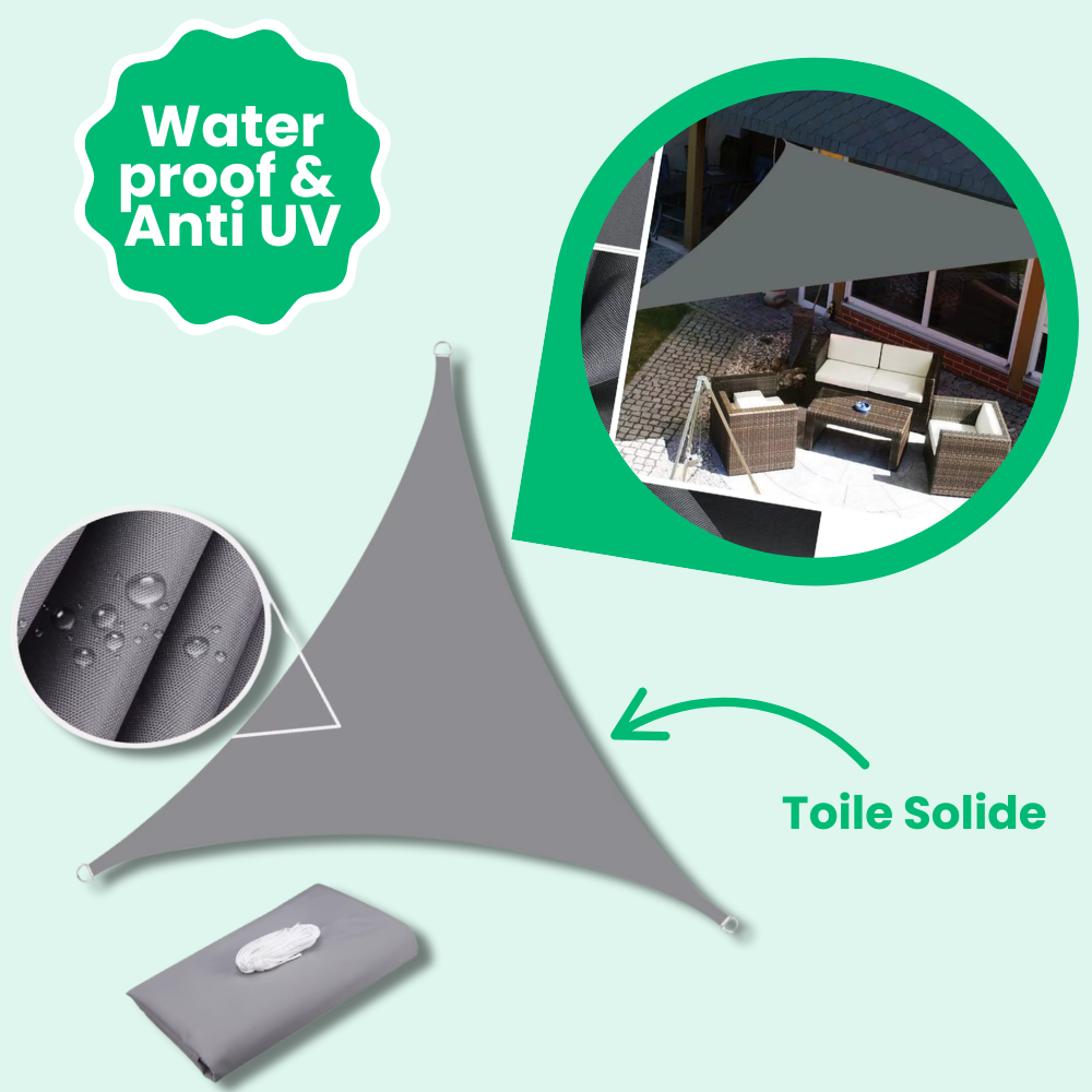 Voile d'Ombrage Triangulaire Imperméable