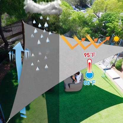 Voile d'Ombrage Triangulaire Anti-UV Premium