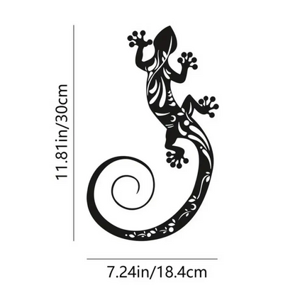 Décoration Murale Lézard en Métal