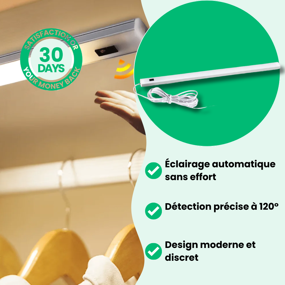 Lampe LED à Détecteur de Mouvement Plafond