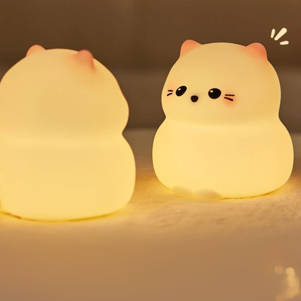 Veilleuse Chaton Doux Lumineux