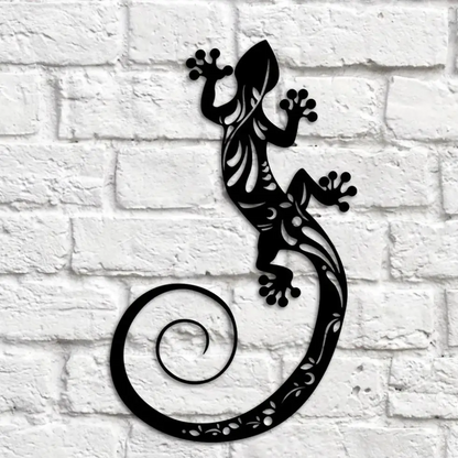 Décoration Murale Lézard en Métal