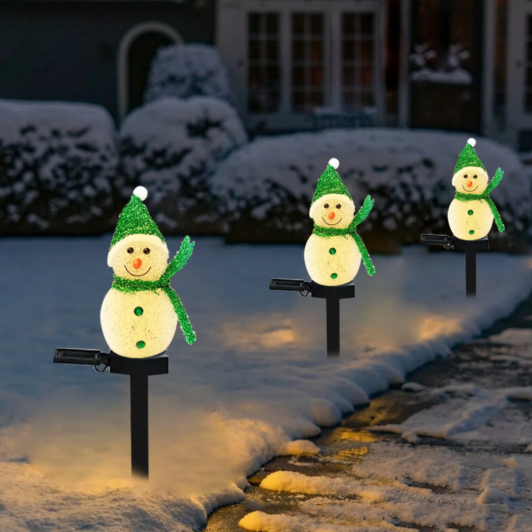 Bonhomme de Neige Lumineux Solaire