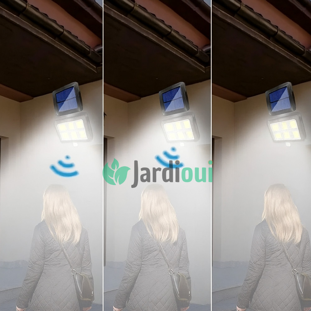 Lampe Solaire Puissante avec Détecteur de Mouvement