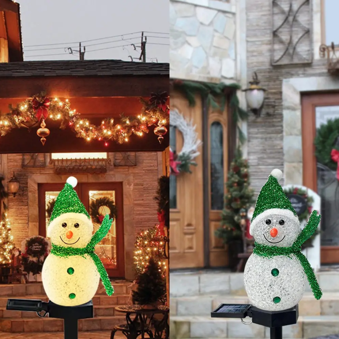Bonhomme de Neige Lumineux Solaire