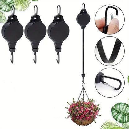 Crochet mural ajustable pour plantes