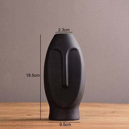 Vase en Céramique "Visage Archaïque"