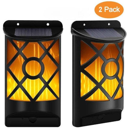Lampe Murale Solaire Effet Flamme