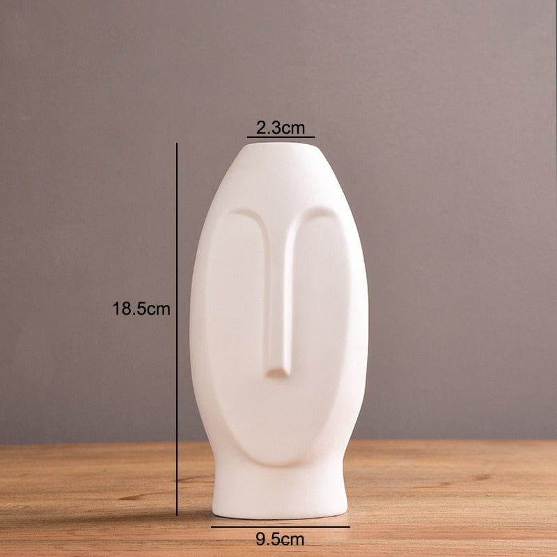 Vase en Céramique "Visage Archaïque"
