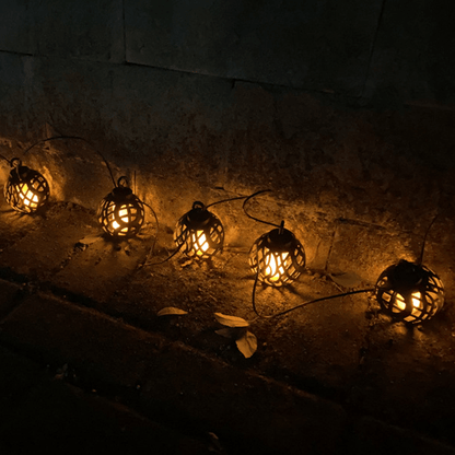 Guirlande Solaire de Lanterne Effet Flamme