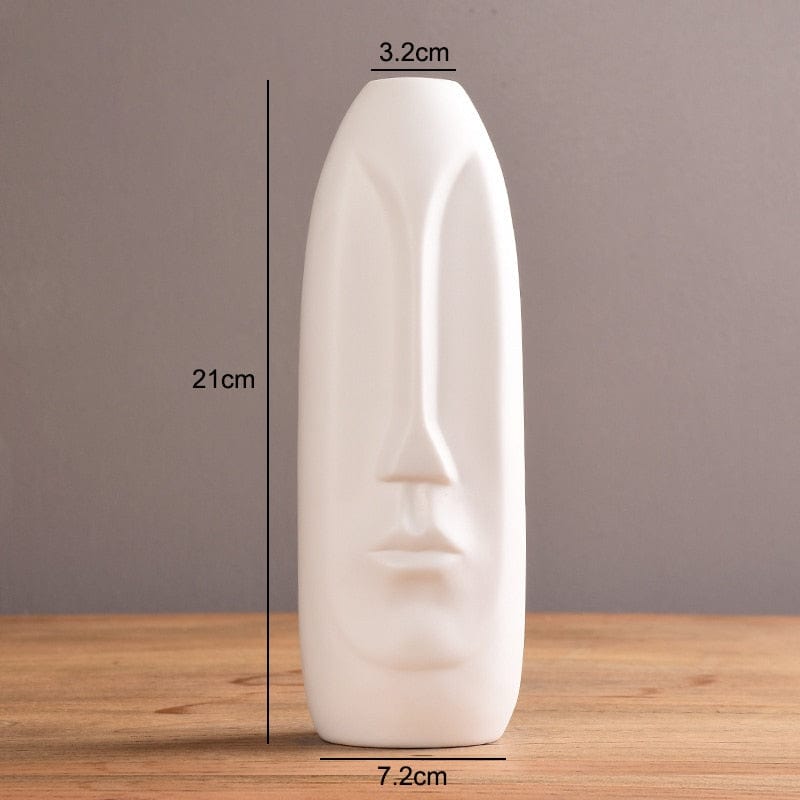 Vase en Céramique "Visage Archaïque"