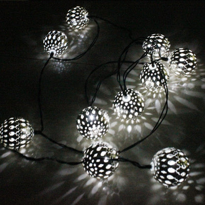 Guirlande Lumineuse Solaire de Boules Marocaines