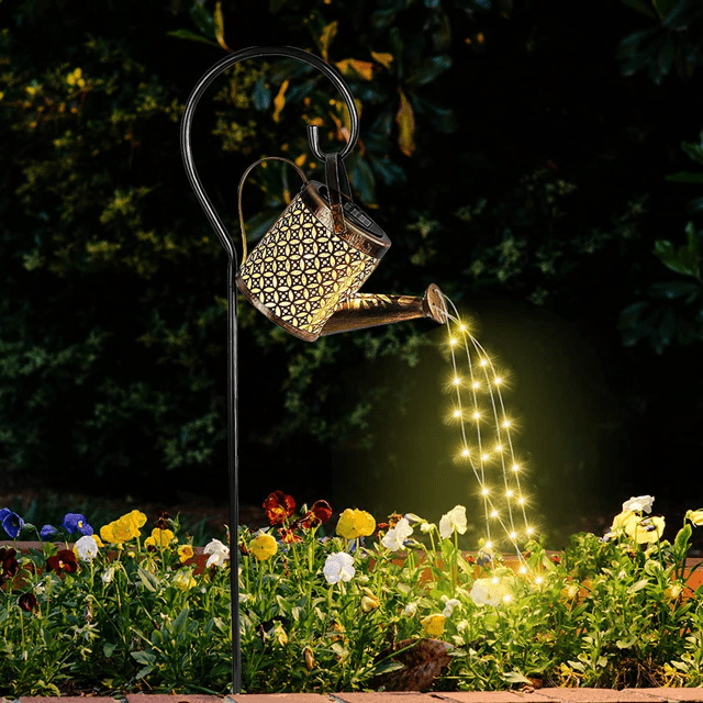 Lampe de Jardin Solaire Arrosoir Lumineux Amélioré