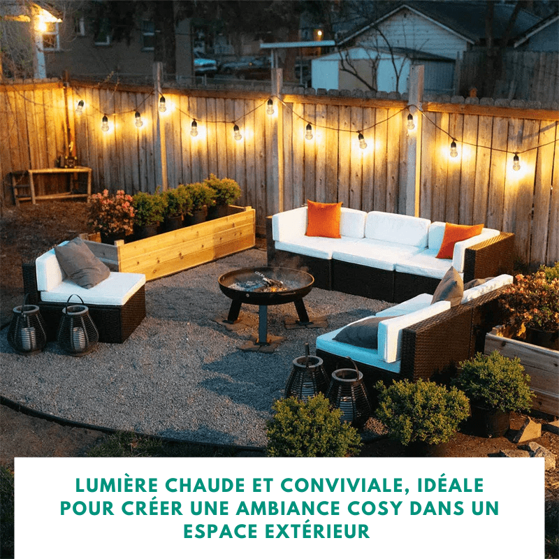 Guirlande Ampoules Solaire pour Extérieur