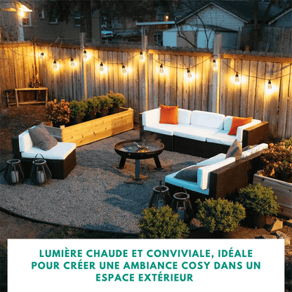 Guirlande Ampoules Solaire pour Extérieur