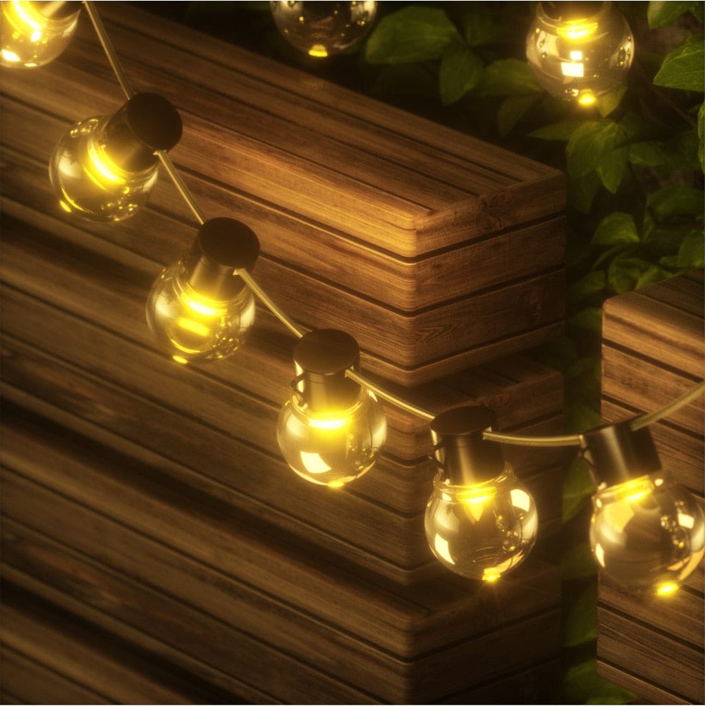 Guirlande d'Ampoules Solaires LED Pour Extérieur