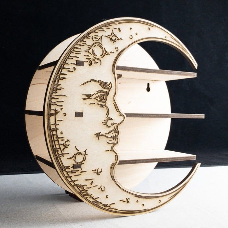 Étagère "Croissant de Lune" en Bois