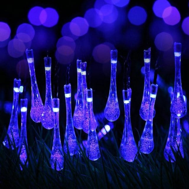 Guirlande Solaire Extérieure LED Goutte d'Eau