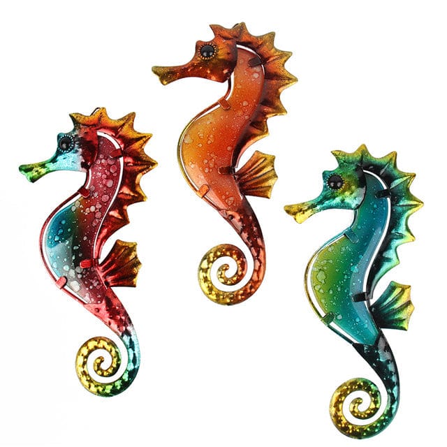 Décoration Murale "Trio d'Hippocampe" ( 3 pièces )
