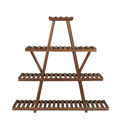 Étagère à Plante Verte en Bois Pyramidale