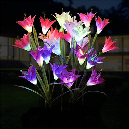 Lampe Solaire Fleurs Colorées