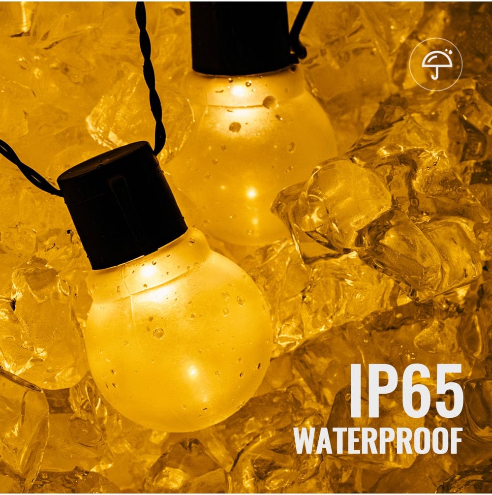 Guirlande d'Ampoules Solaires LED Pour Extérieur