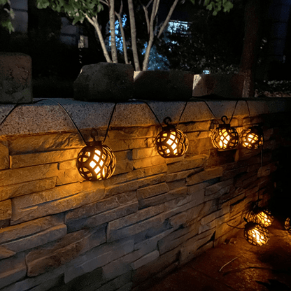 Guirlande Solaire de Lanterne Effet Flamme