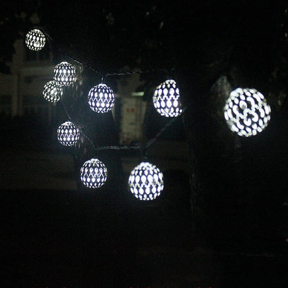 Guirlande Lumineuse Solaire de Boules Marocaines