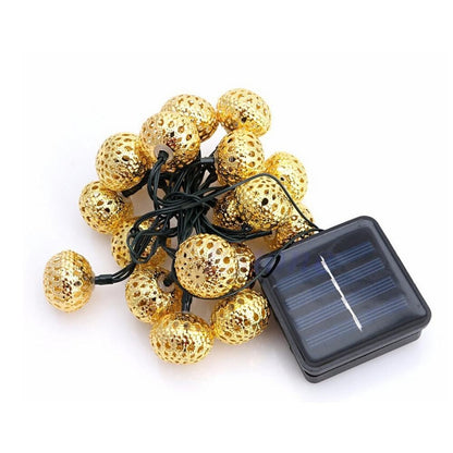 Guirlande Lumineuse Solaire de Boules Marocaines