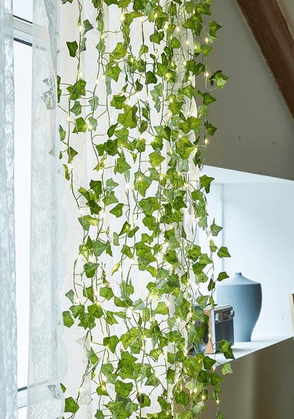 Guirlande Lumineuse Solaire Feuilles de Lierre