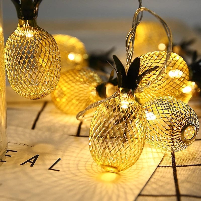 Guirlande Lumineuse Solaire Mini Ananas