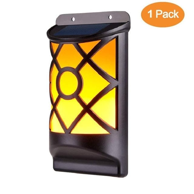 Lampe Murale Solaire Effet Flamme