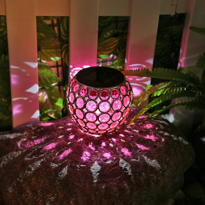 Lampe de Table Solaire Mosaïque Colorée LED