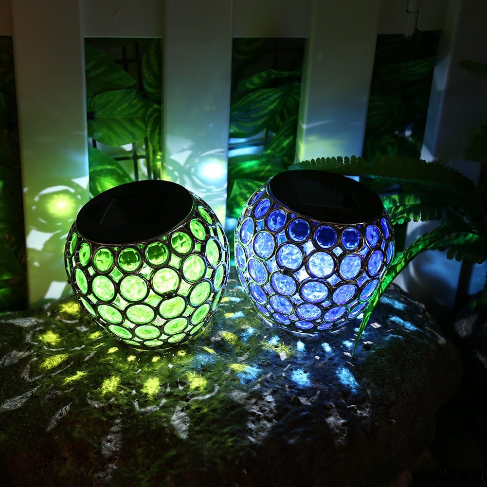 Lampe de Table Solaire Mosaïque Colorée LED
